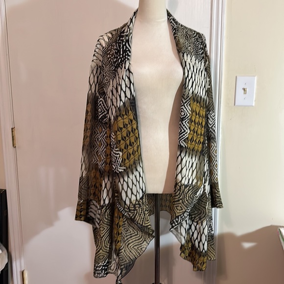 4X Catherine’s “Added Dimensions” Chiffon Kafton Tunic Sheer Cardigan - Picture 6 of 11
